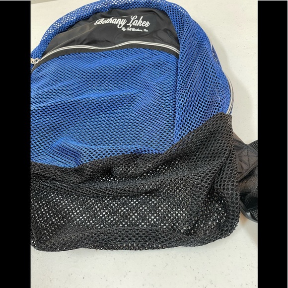 Blue & Black Lightweight Mesh Backpack - Picture 5 of 16